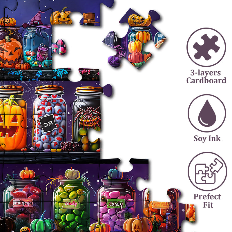 Barattoli di caramelle di Halloween puzzle puzzle 1000 pezzi