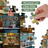 Gatti letterari in vasca da bagno puzzle 1000 pezzi