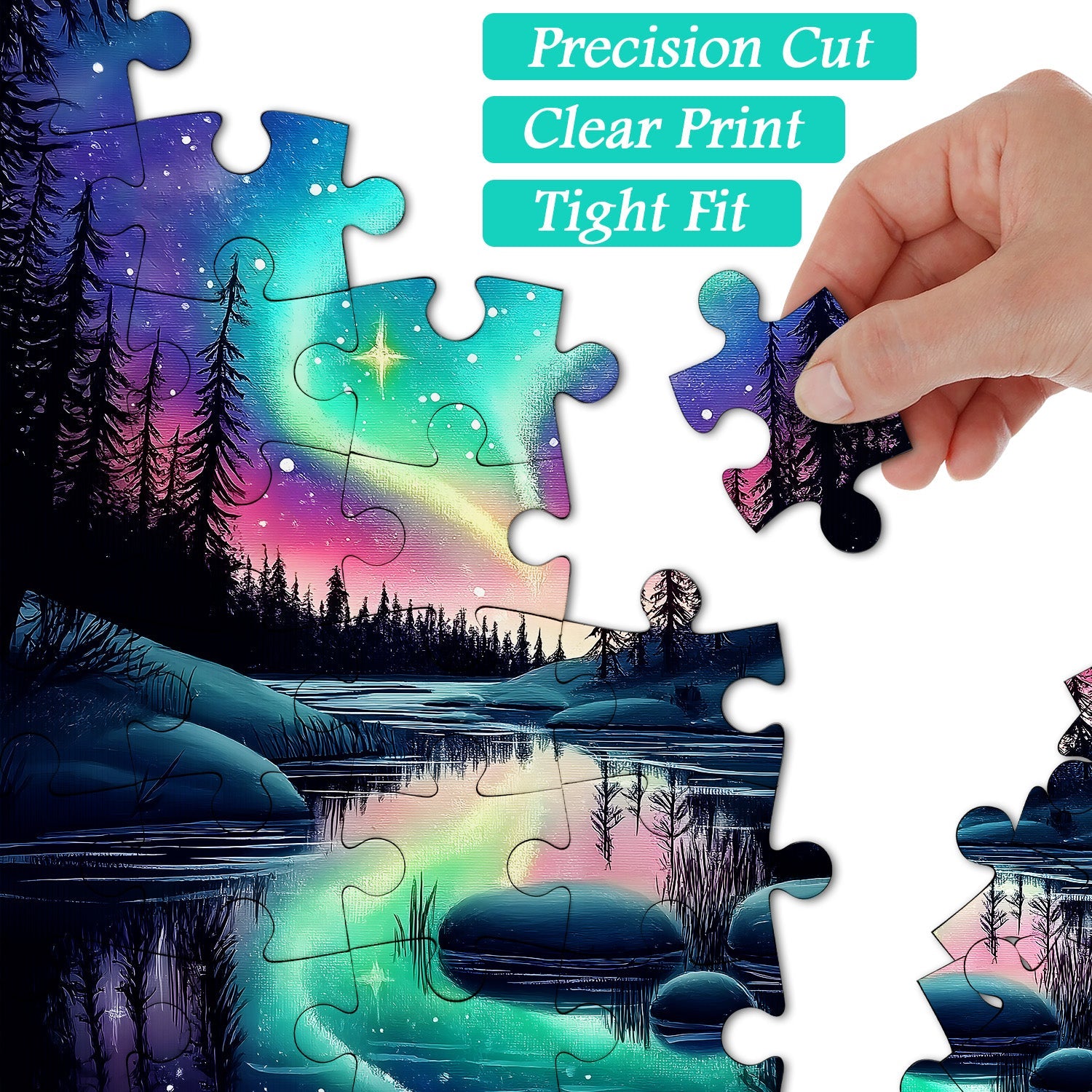 Starlit Aurora Dream Jigsaw Puzzle 1000