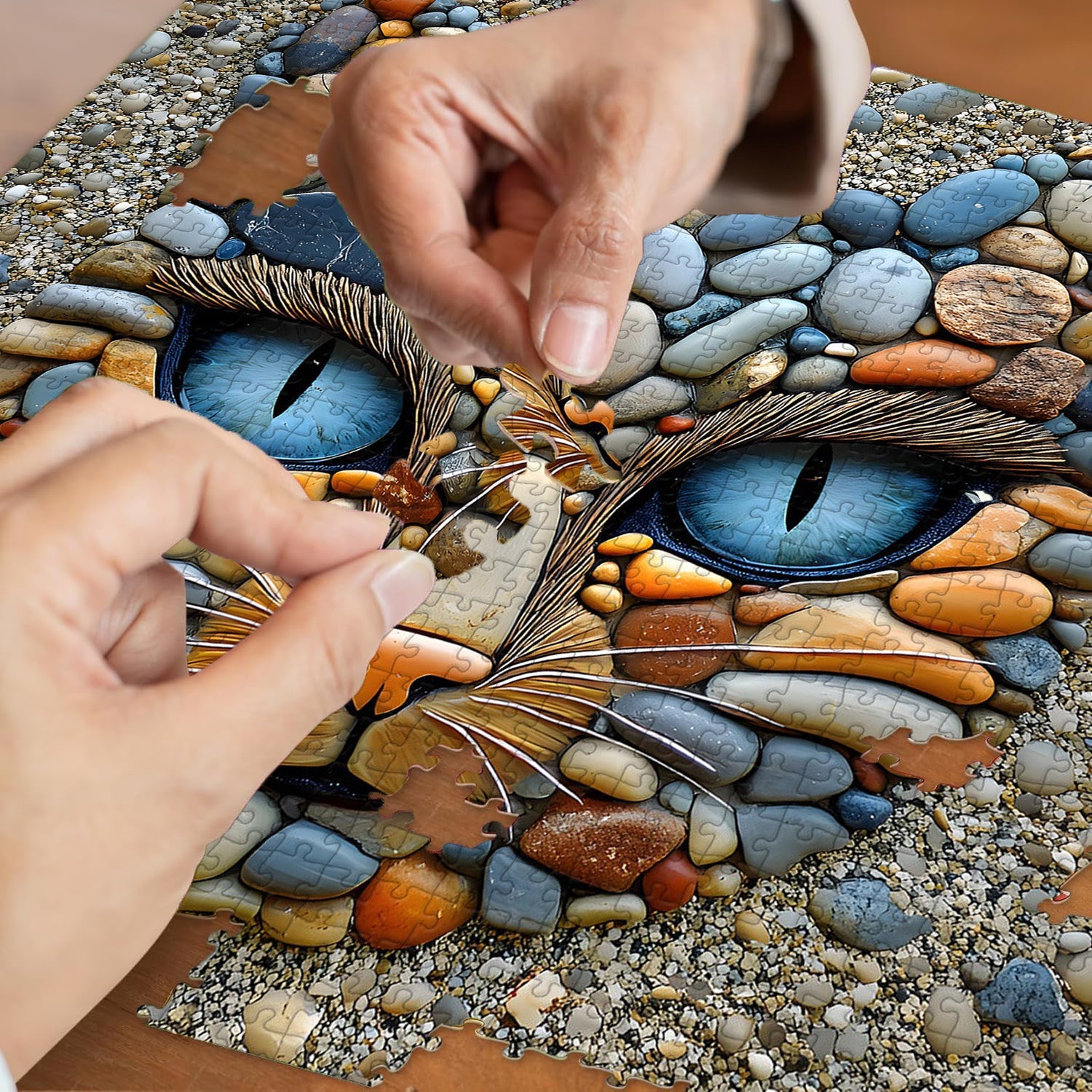 Puzzle gatto in pietra puzzle 1000 pezzi
