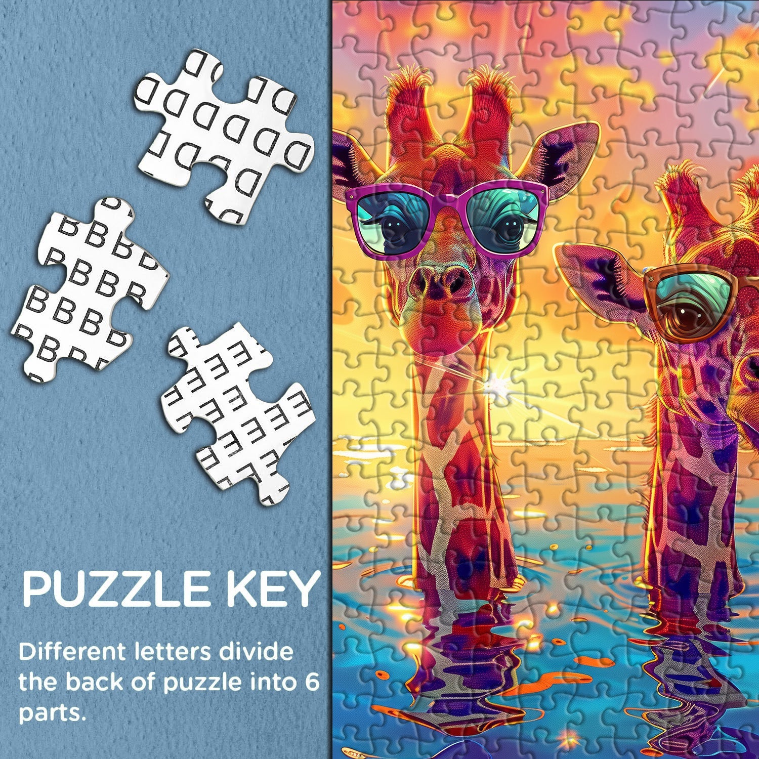 Sunshine Giraffe Puzzle 1000 pièces