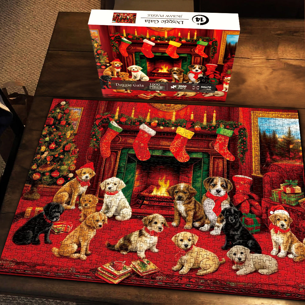 Doggie gala puzzle puzzle 1000 pezzi