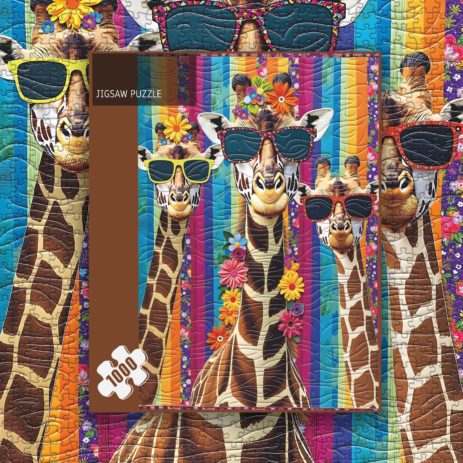Stoff Giraffe Puzzle 1000 Stücke