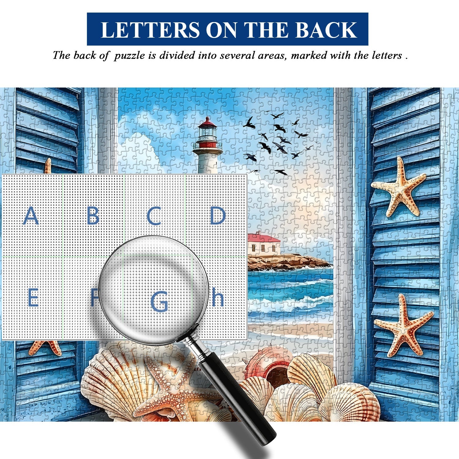Puzzle finestra oceanica puzzle 1000 pezzi