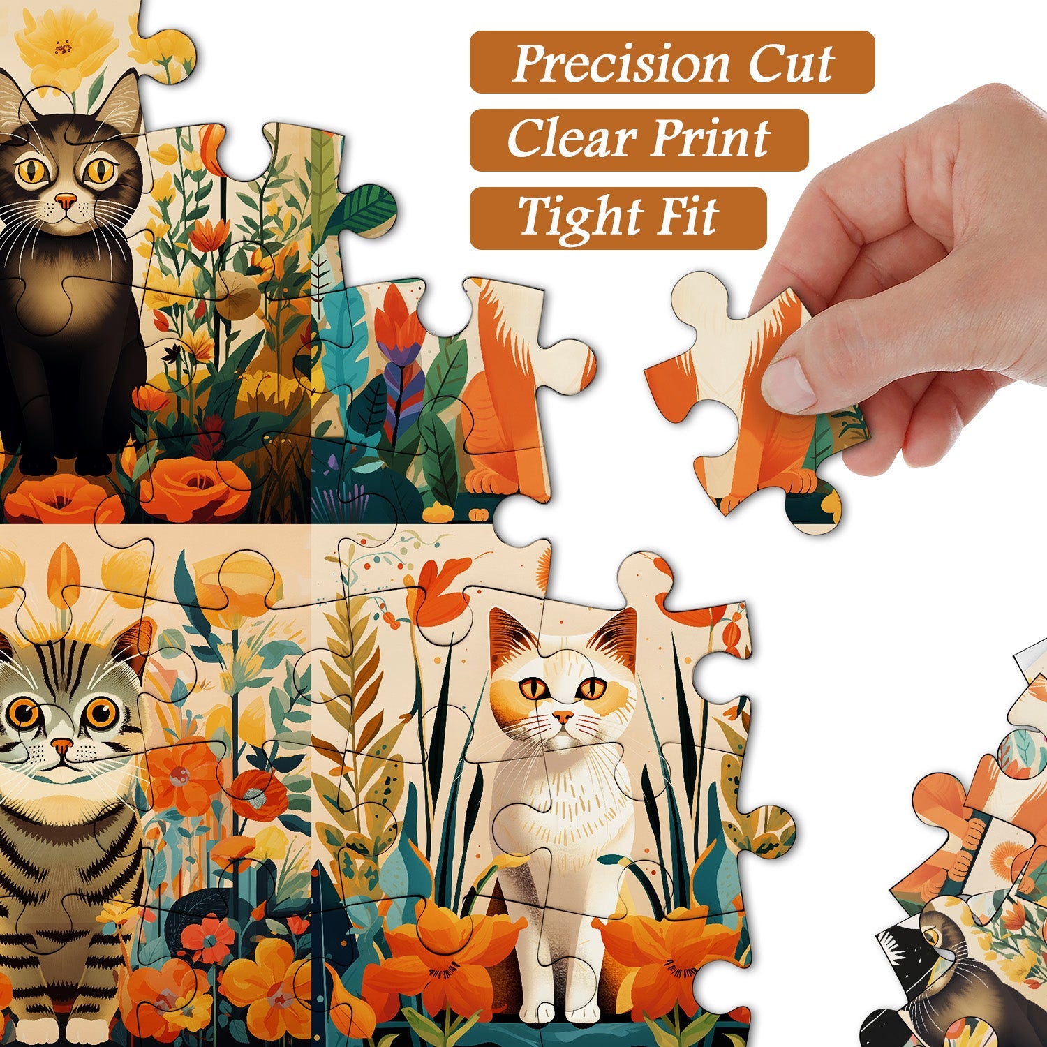 Eleganti gatti puzzle puzzle 1000 pezzi