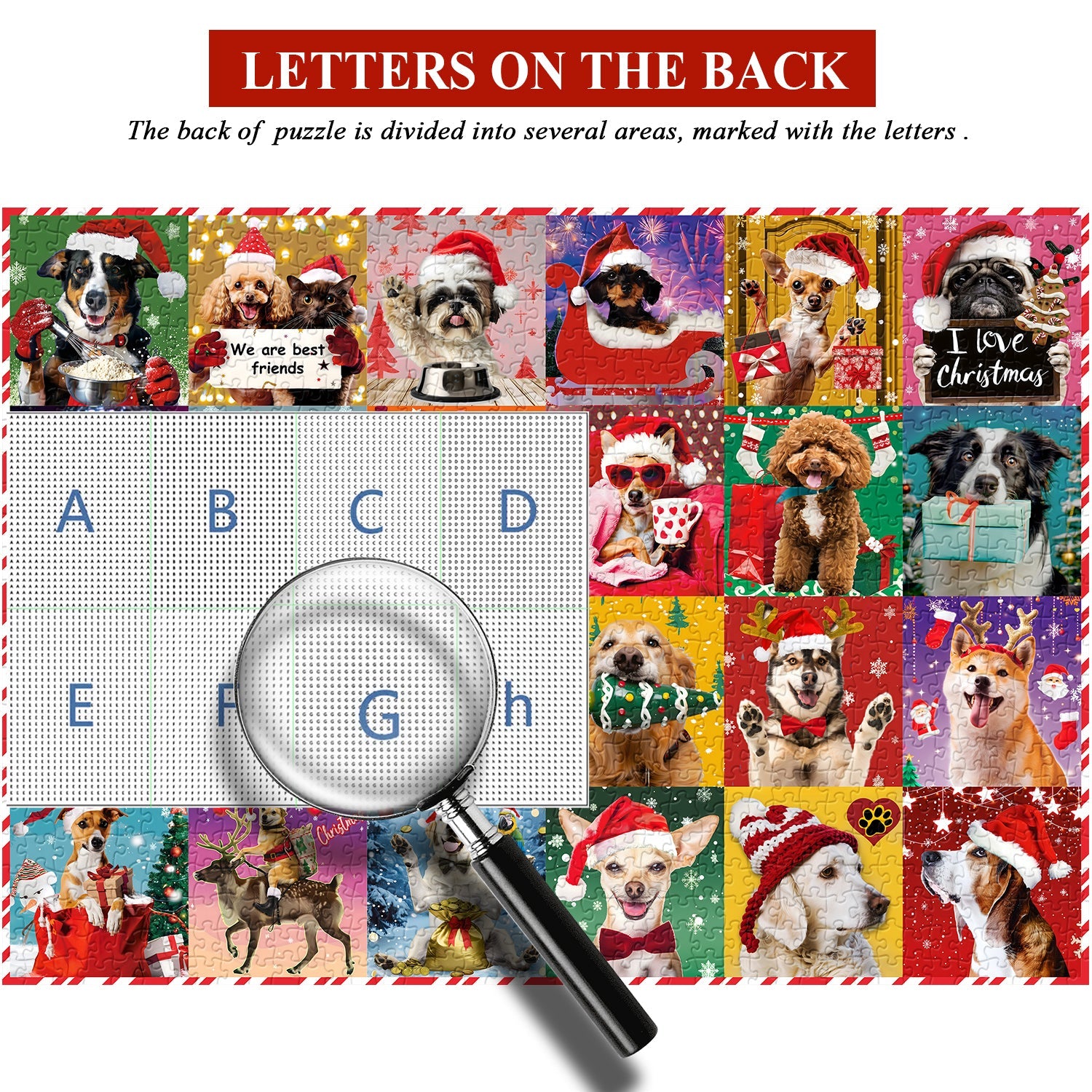 Cani natalizi puzzle puzzle 1000 pezzi