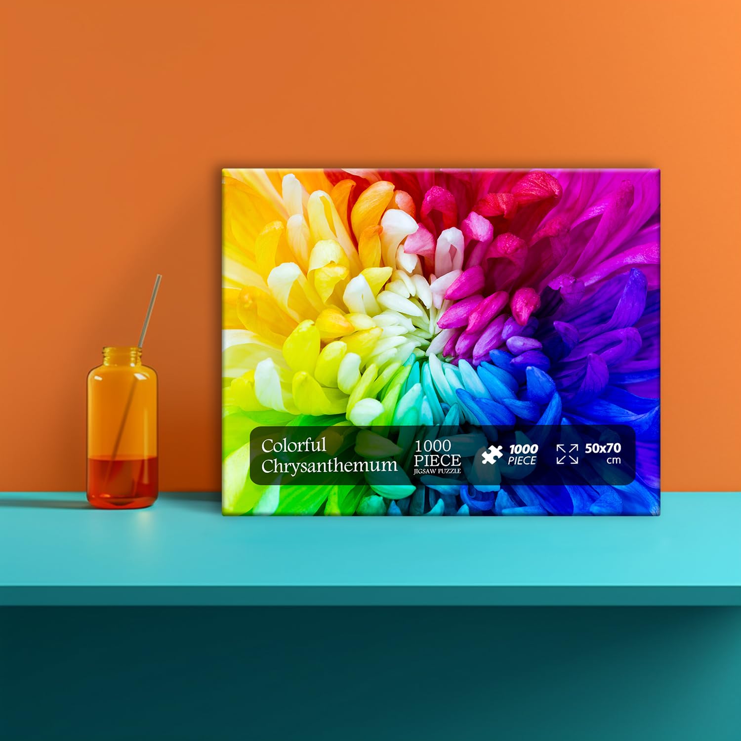 Farbblumen -Puzzle 1000 Stücke