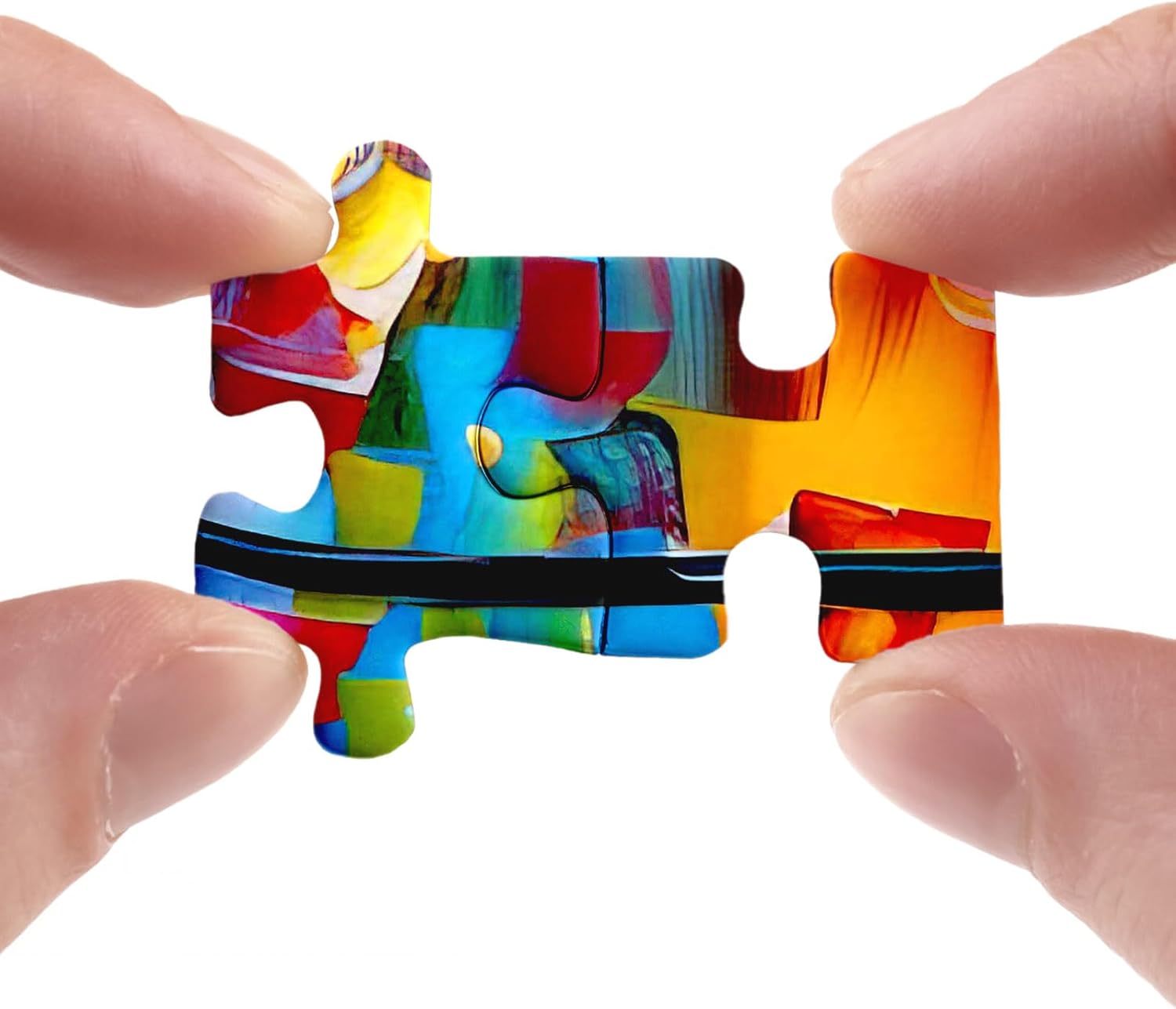 Puzzle coloré du canal du canal 1000 pièces