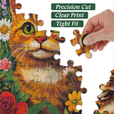 Garden Cat puzzle puzzle 1000 pezzi