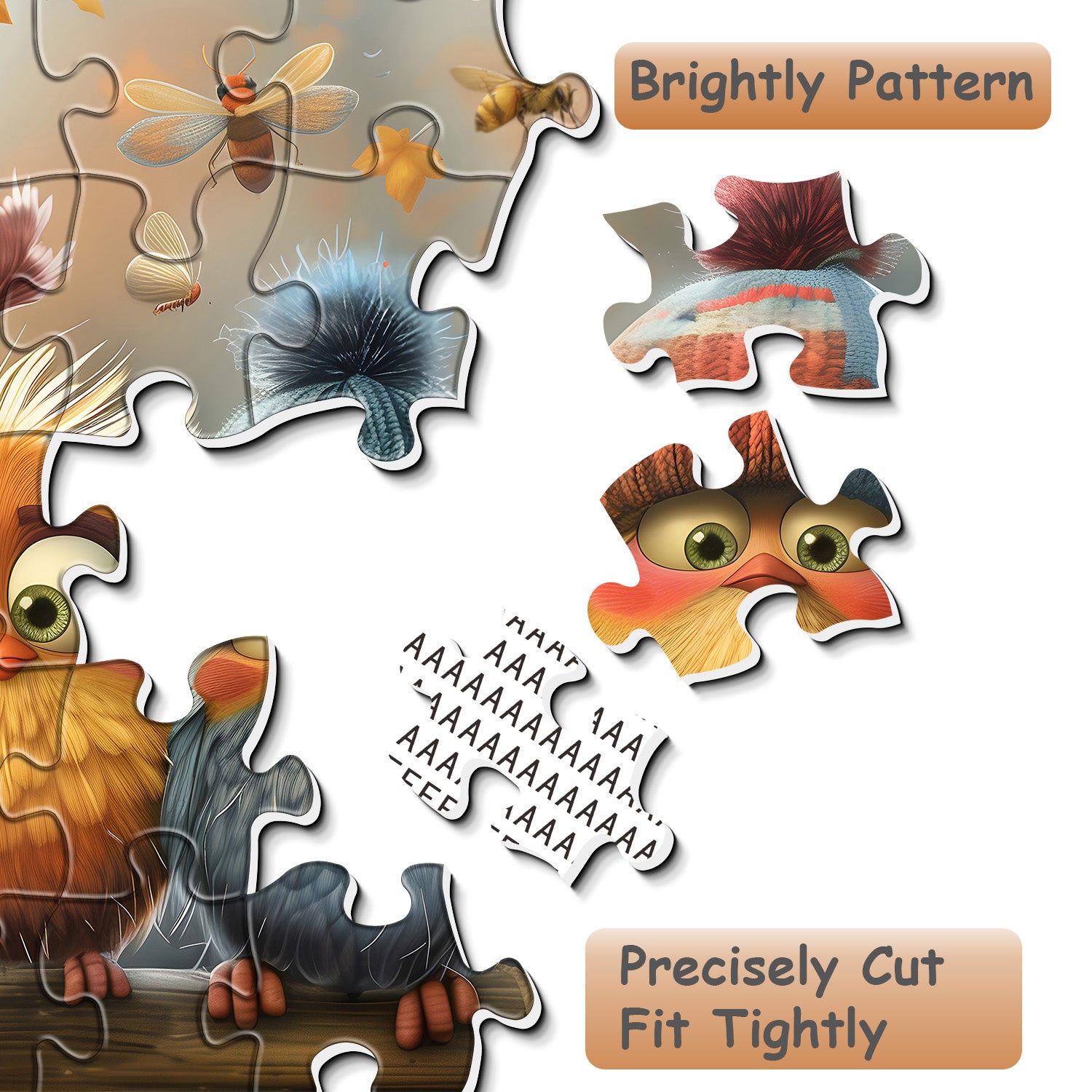 Simpatico uccello inverno inverno puzzle enigmi 1000 pezzi