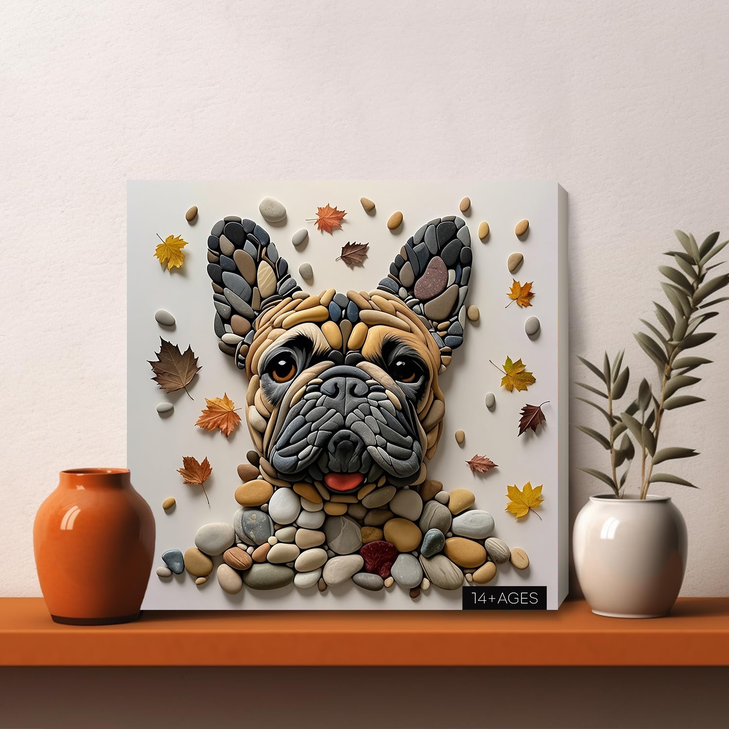 Stone Painted Dog Jigsaw Puzzle 1000 Pieces