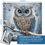 Puzzle puzzle di gufo invernale 1000 pezzi