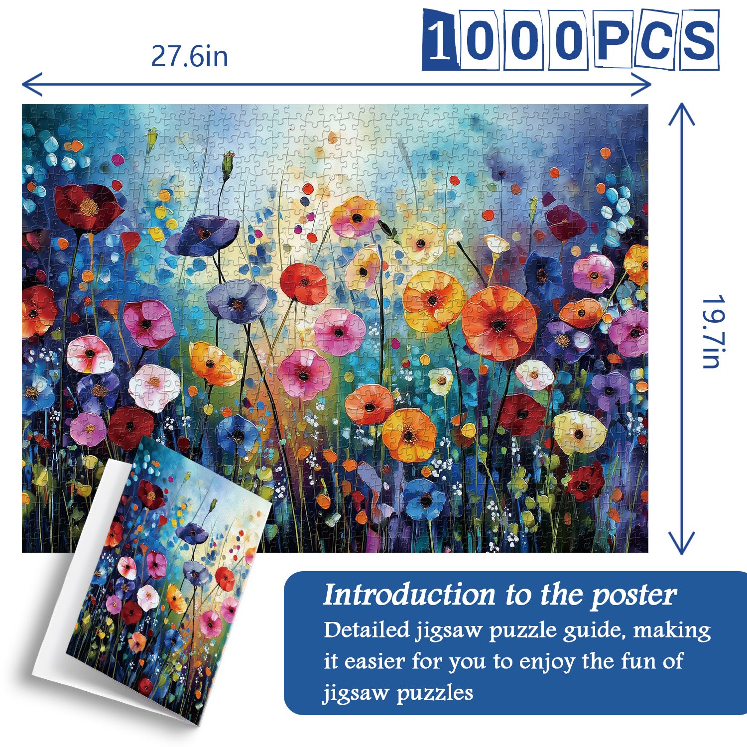 Champs chromatiques Puzzle de puzzle 1000 pièces