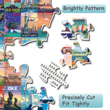 Cobines mondiales Puzzle de puzzle 1000 pièces