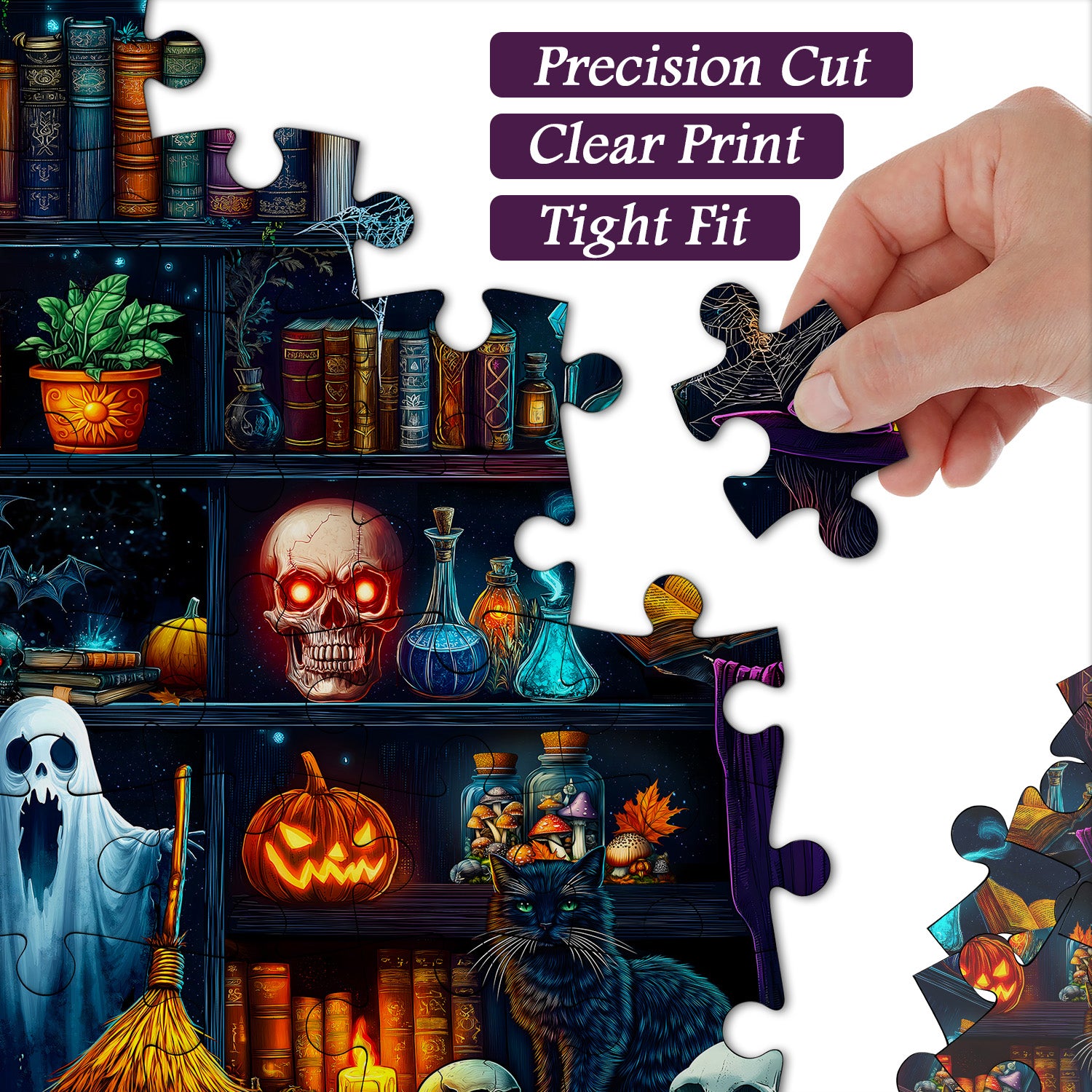 Il puzzle di scaffali della strega 1000 pezzi