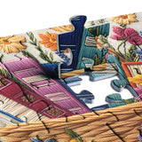 Libri floreali Basket puzzle puzzle 1000 pezzi