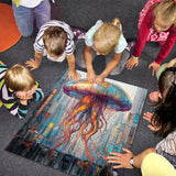 Puzzle puzzle di jellyfish neon 1000 pezzi