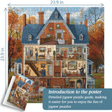 Automne Retro Villa Puzzle 1000 pièces 1000 pièces