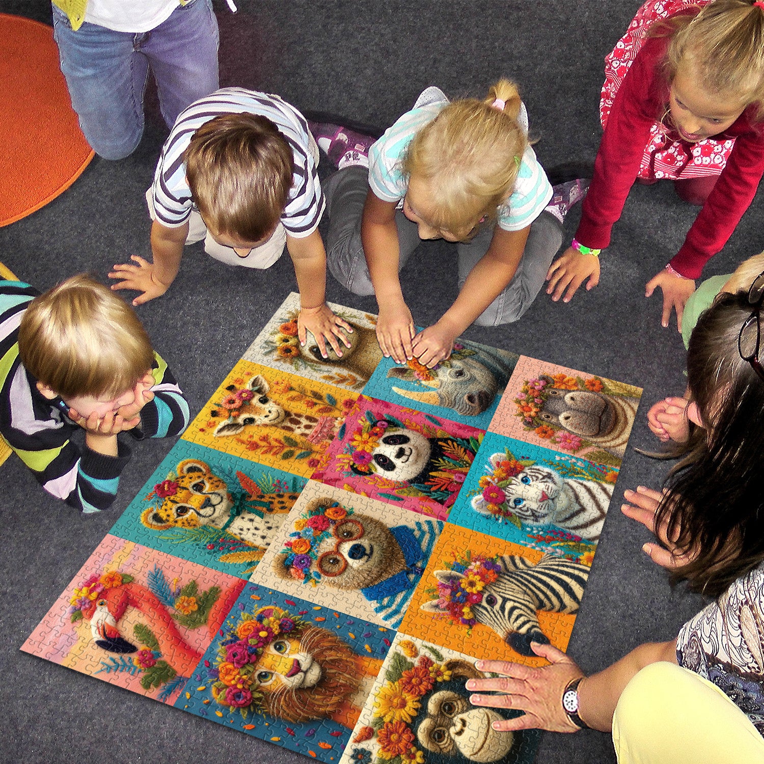 Woolen Animals Jigsaw Puzzle 1000 Pieces