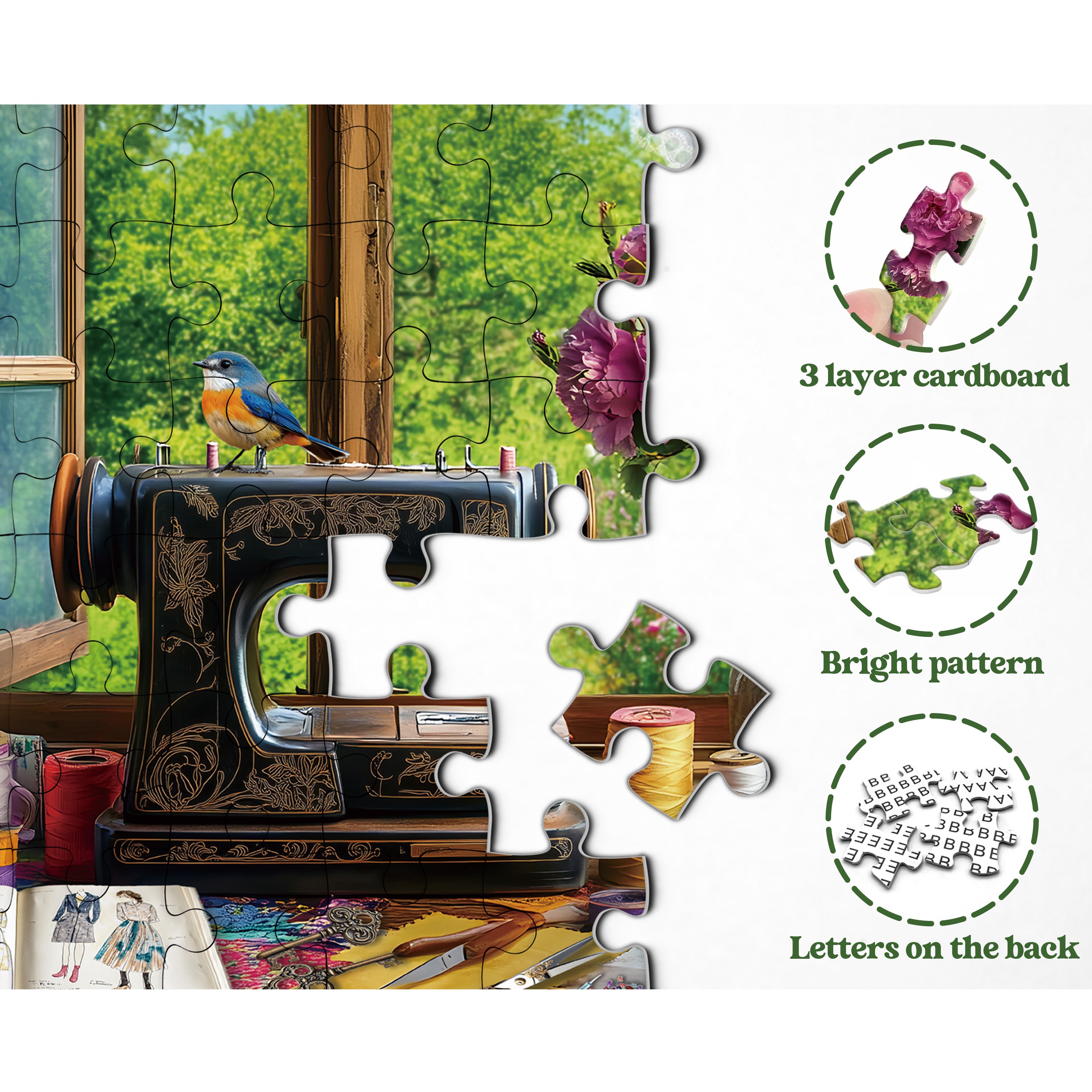 Stiche von Frühlings -Puzzles 1000 Stücke