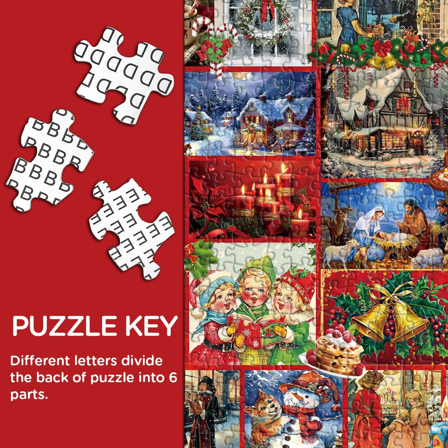 Christmas lllustration Jigsaw Puzzle 1000 Pieces