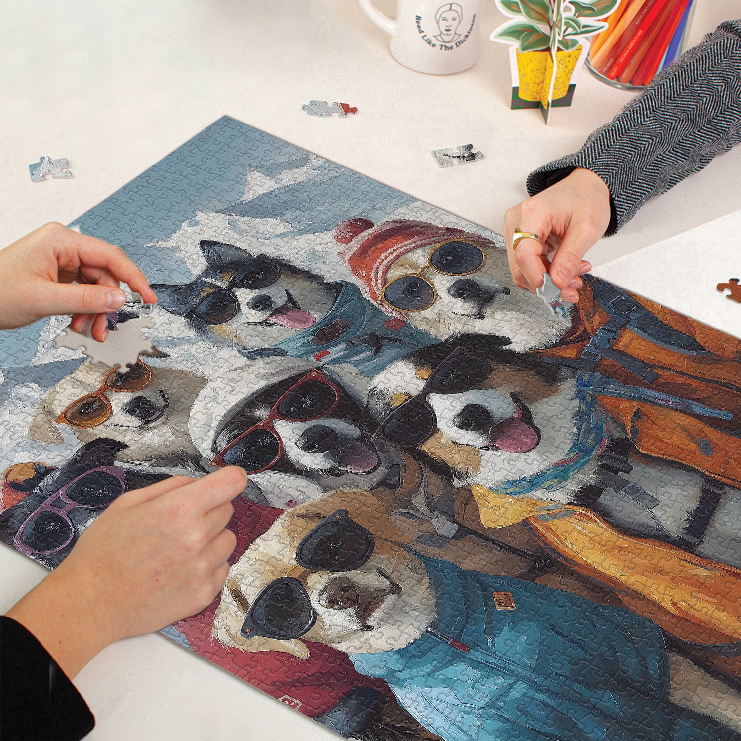 Ski Dog Team Stuzzine Puzzle 1000 pezzi