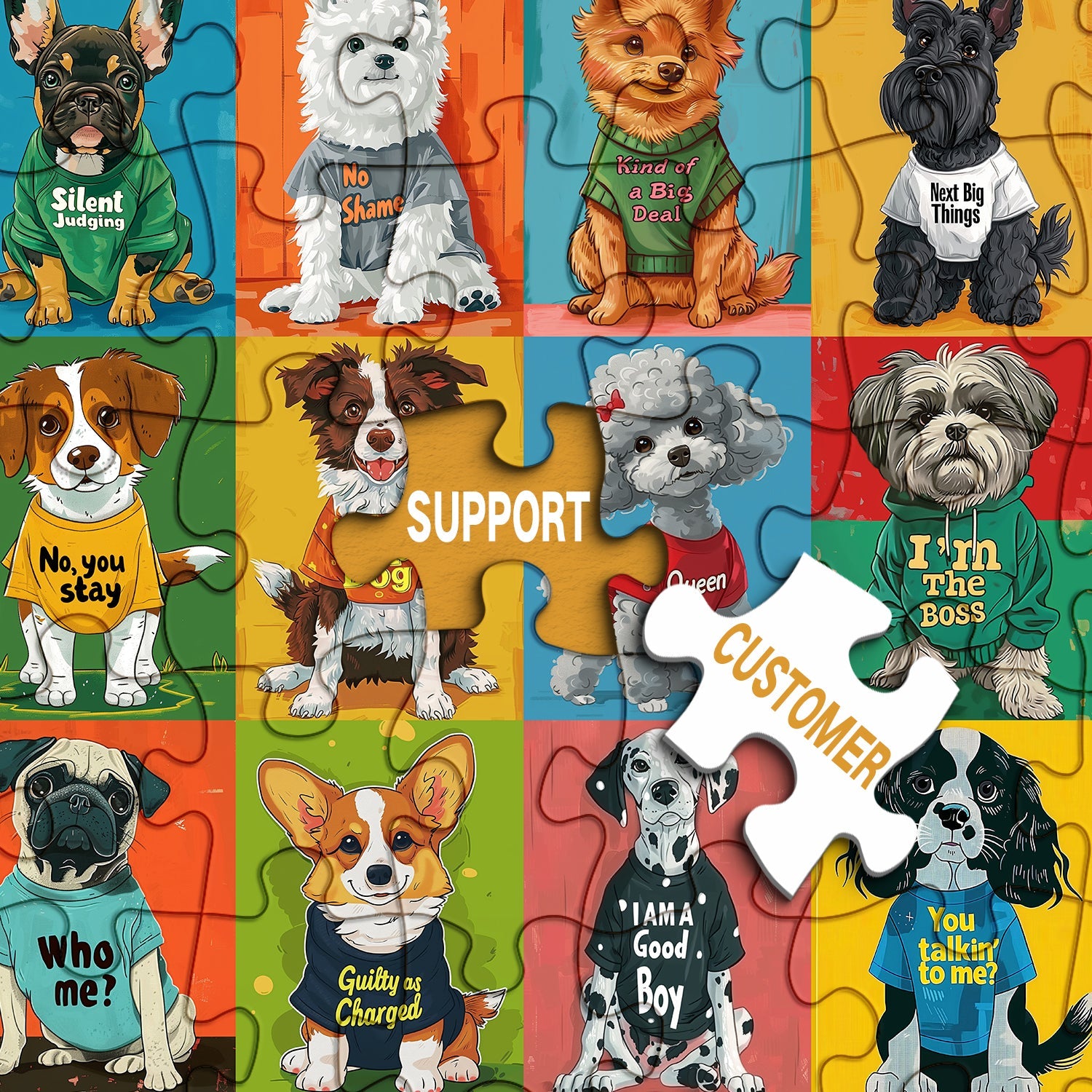 Fuzzy Pup Jigsaw Puzzle 1000 Pieces