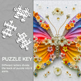 Regenbogen Blütenblatt Schmetterling Jigsaw Puzzle 1000 Teile