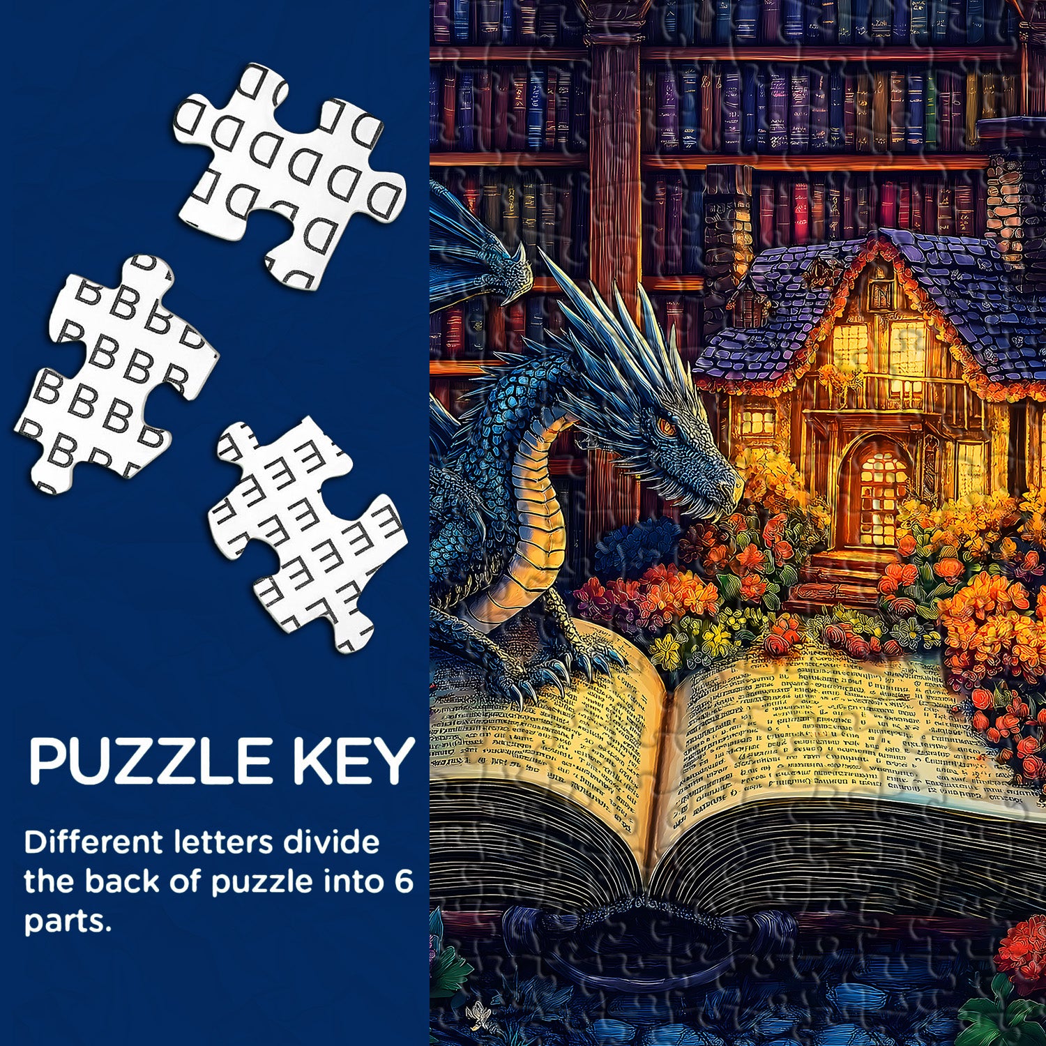 Book Enchanted Dragon Jigsaw Puzzles 1000 pièces