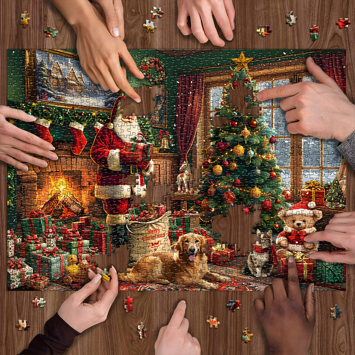 Casa di Natale puzzle puzzle 1000pcs