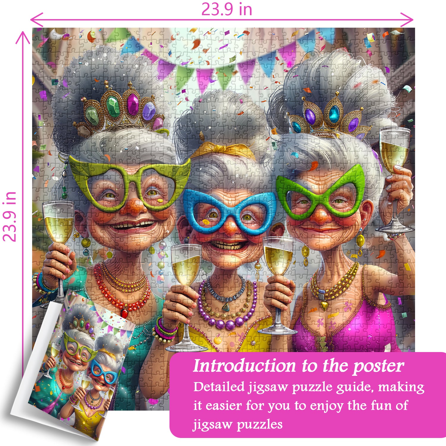 Party Oma Puzzle 1000 Stücke