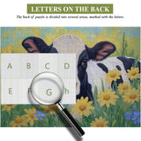 Cow Among Flowers Jigsaw Puzzle 1000 Pieces