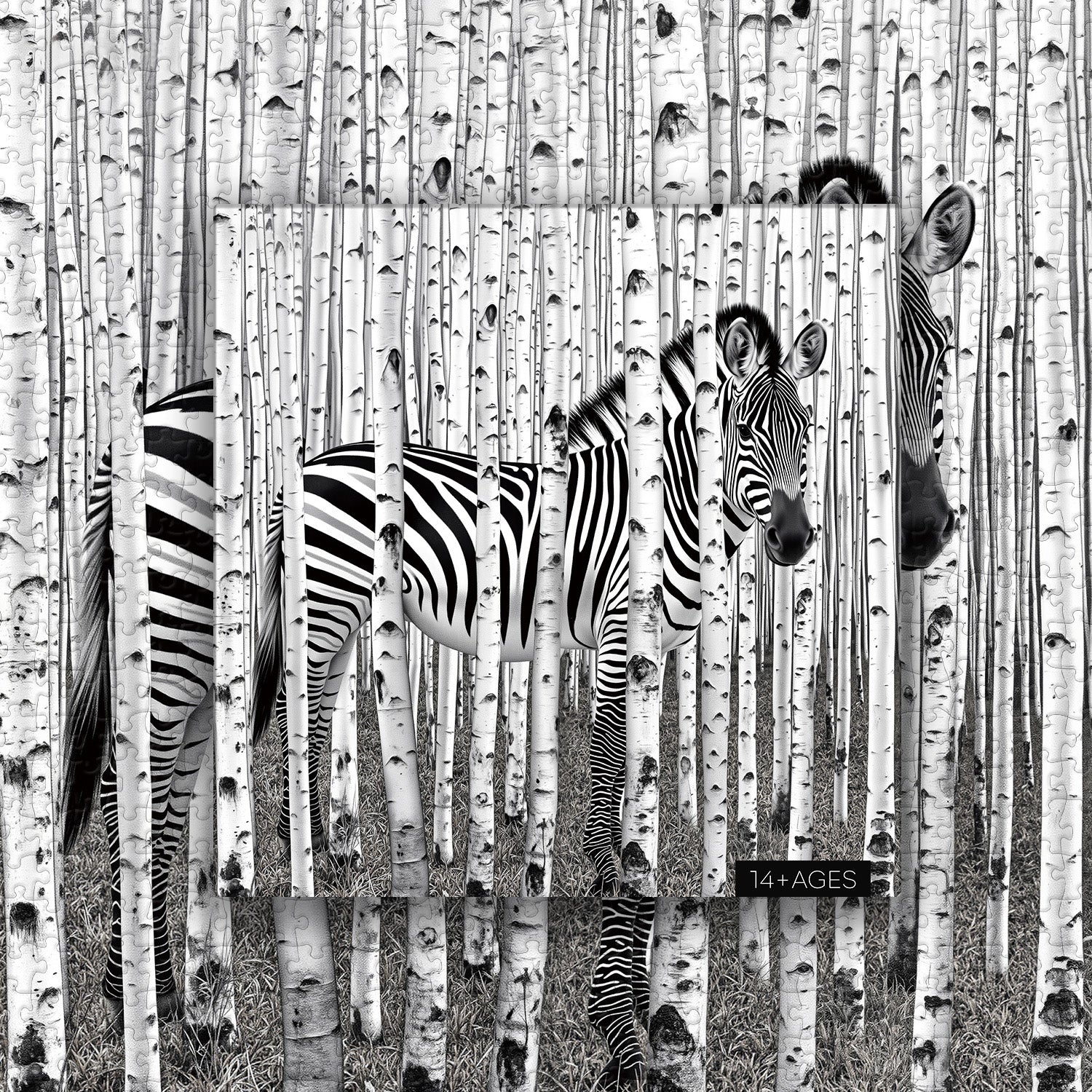 Zebrawald-Puzzle 1000 Teile