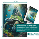 Sotto il puzzle gigante 1000 pezzi