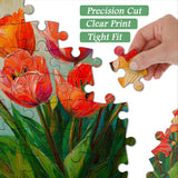 Tulipes colorées puzzle 1000 pièces