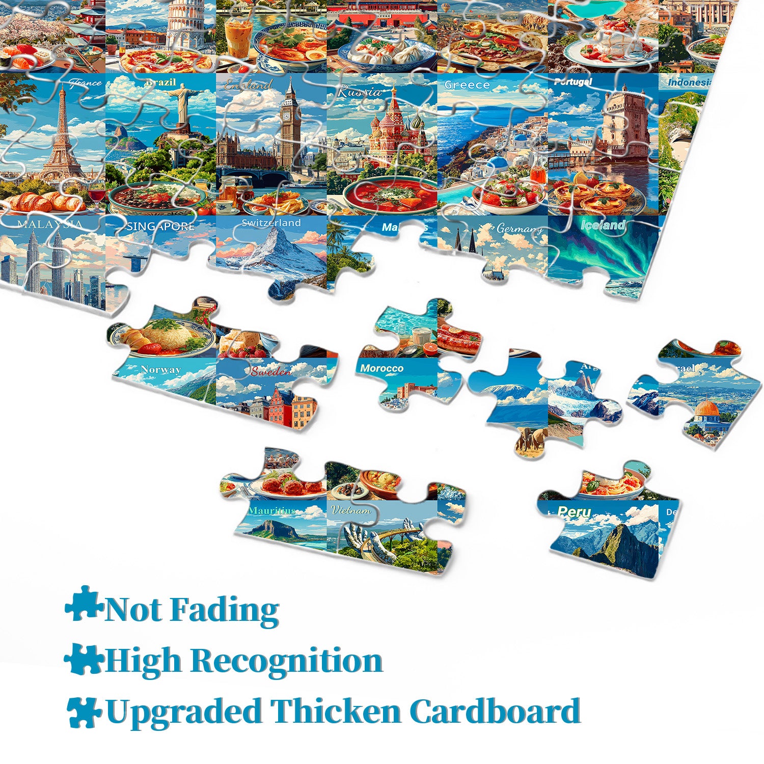 Pieni di puzzle di puzzle di impressione globale 1000
