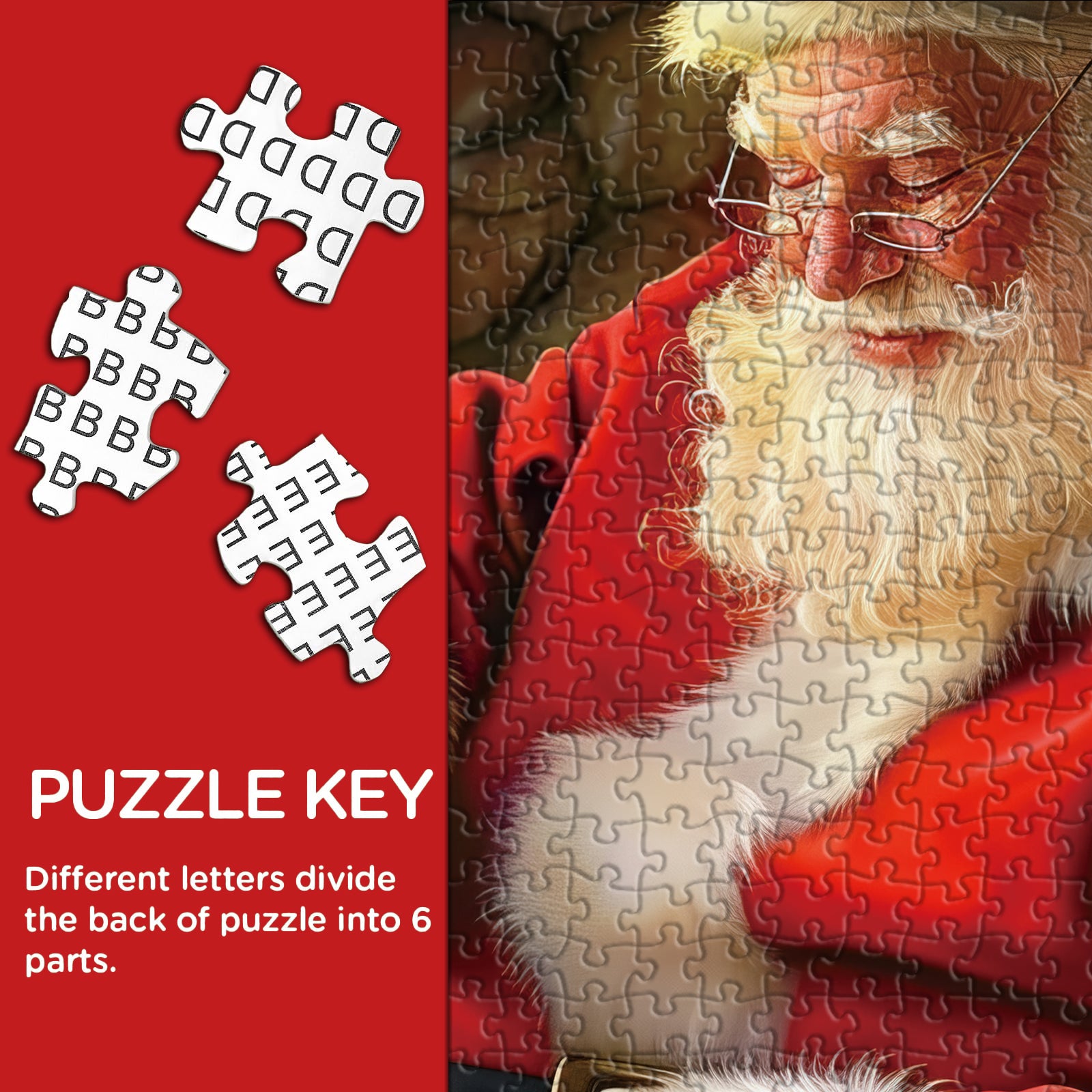 Pun puzzle da puzzle da cucito Babbo Natale 1000 pezzi