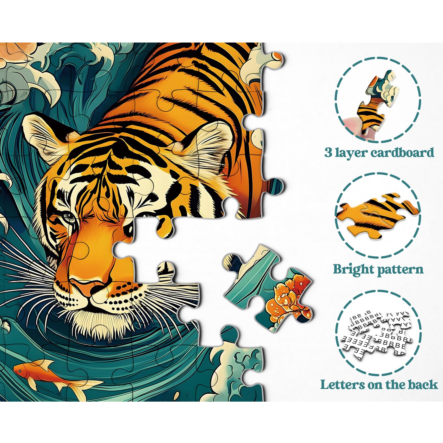 Mighty Tiger Jigsaw Puzzle 1000 pièces