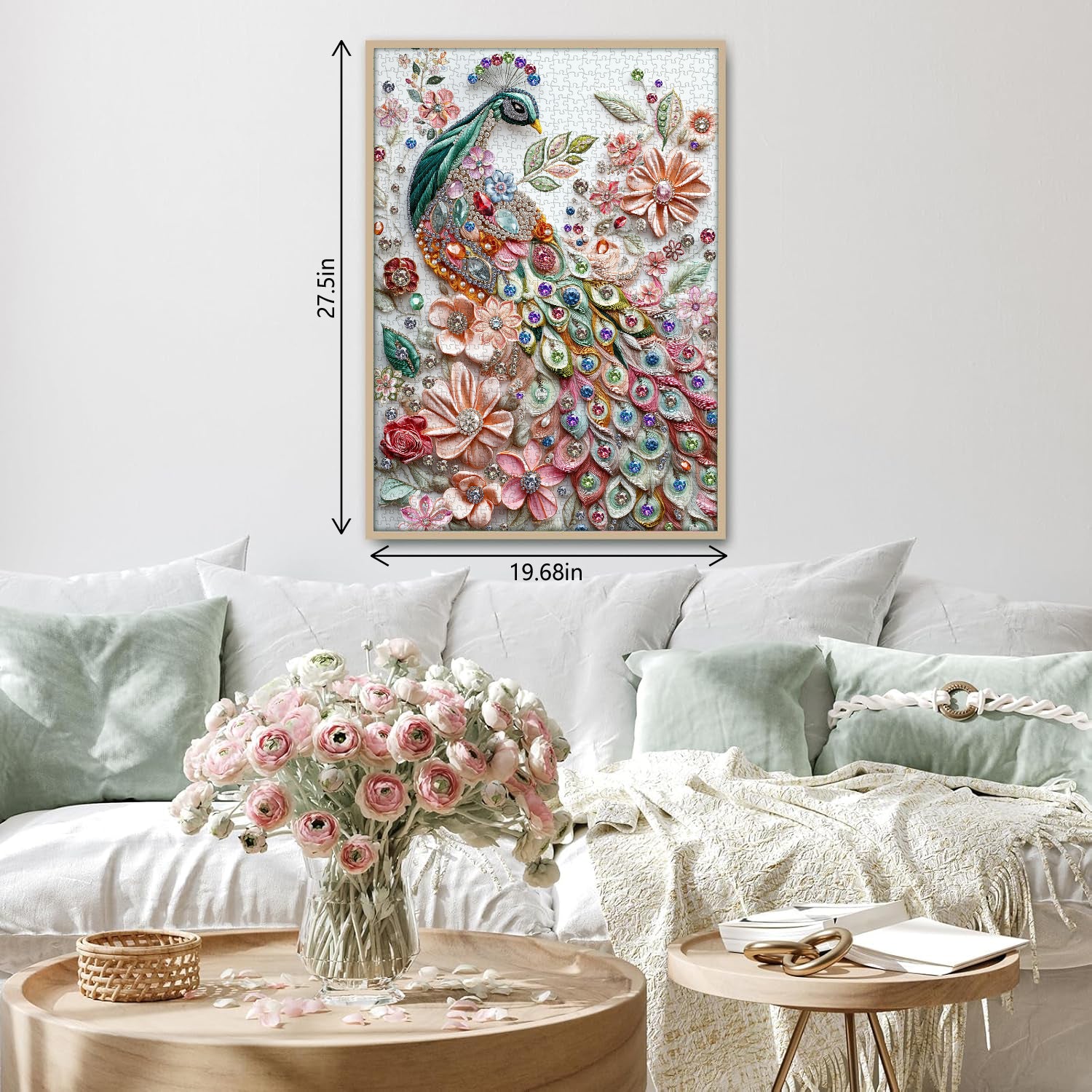 Gilded Feathers Jigsaw Puzzle 1000 Pieces
