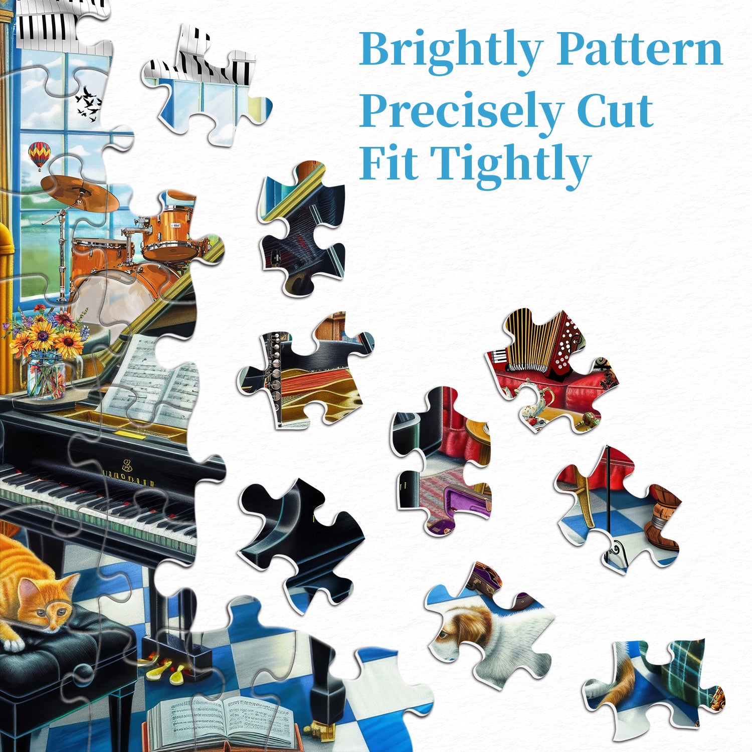 Music Room puzzle puzzle 1000 pezzi