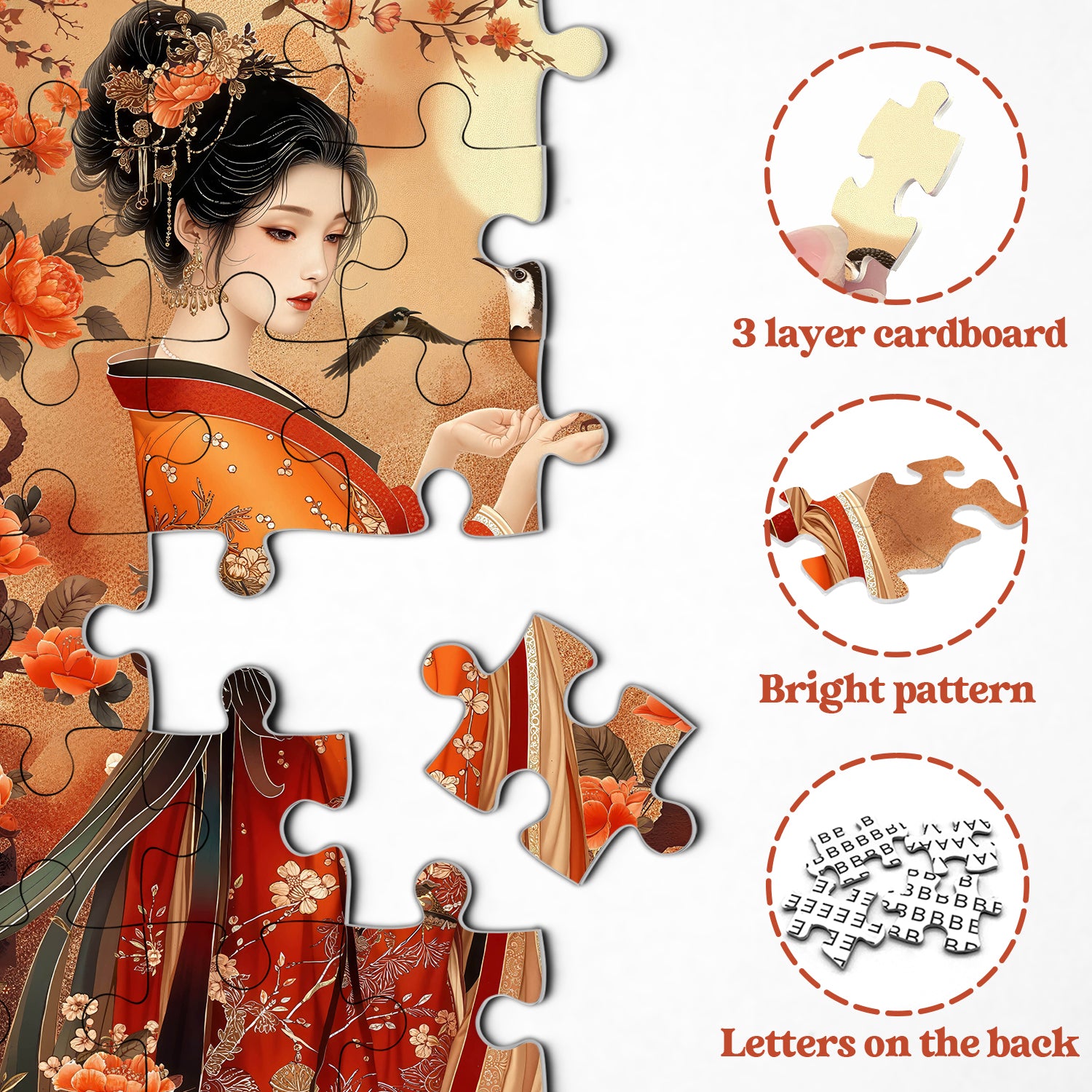Dame im Mondlicht Puzzle 1000 Stücke