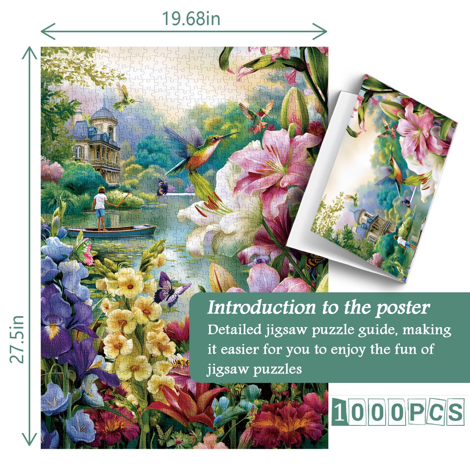 River Garden Jigsaw Puzzle 1000 Pieces