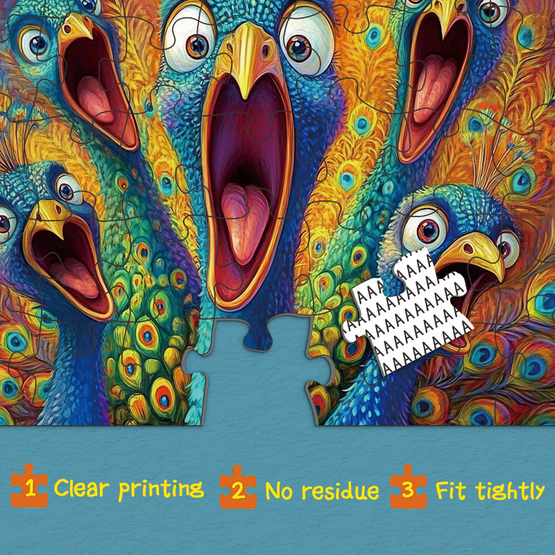 Peacock Scream puzzle puzzle 1000 pezzi