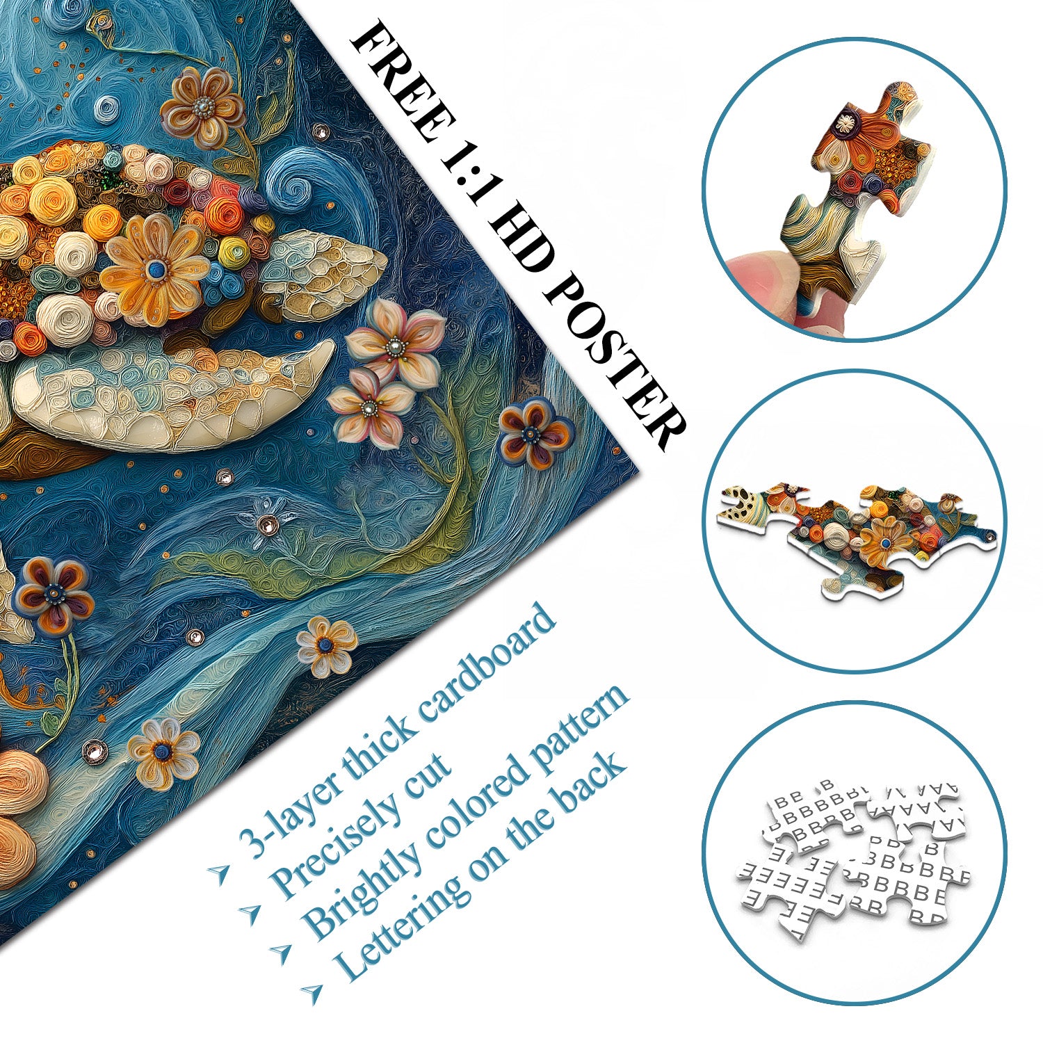 Puzzle puzzle di totali floreali 1000 pezzi