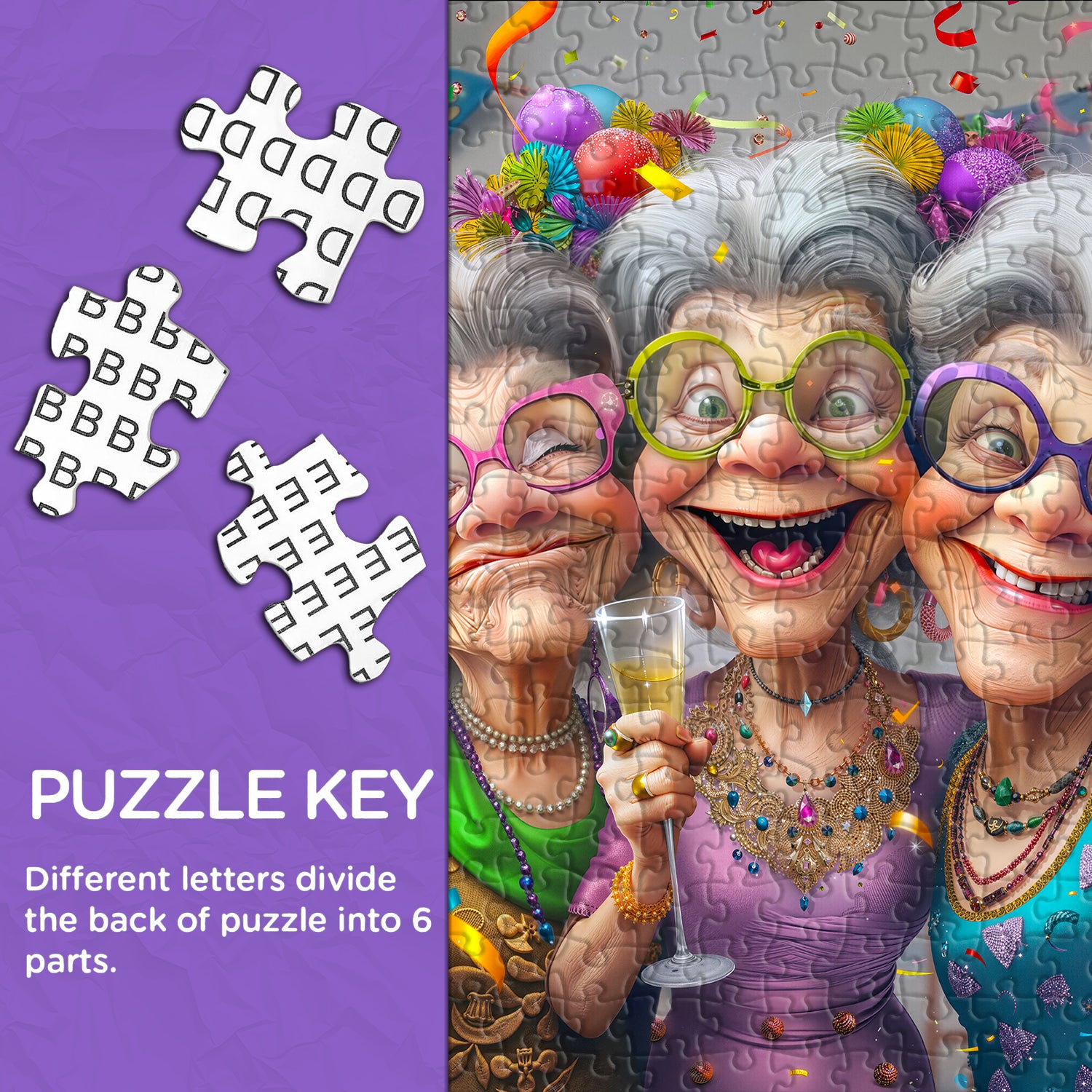 Silver Hair Carnival Jigsaw Puzzle 1000 Pieces
