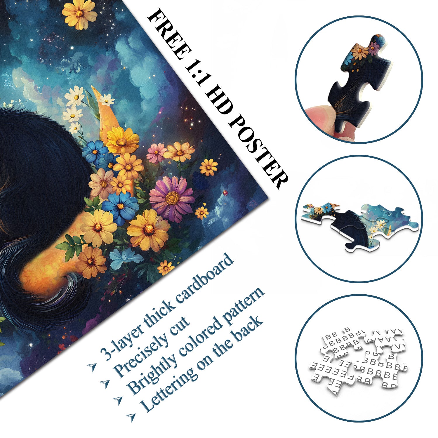 Moonlight & Whiskers puzzle puzzle 1000 pezzi