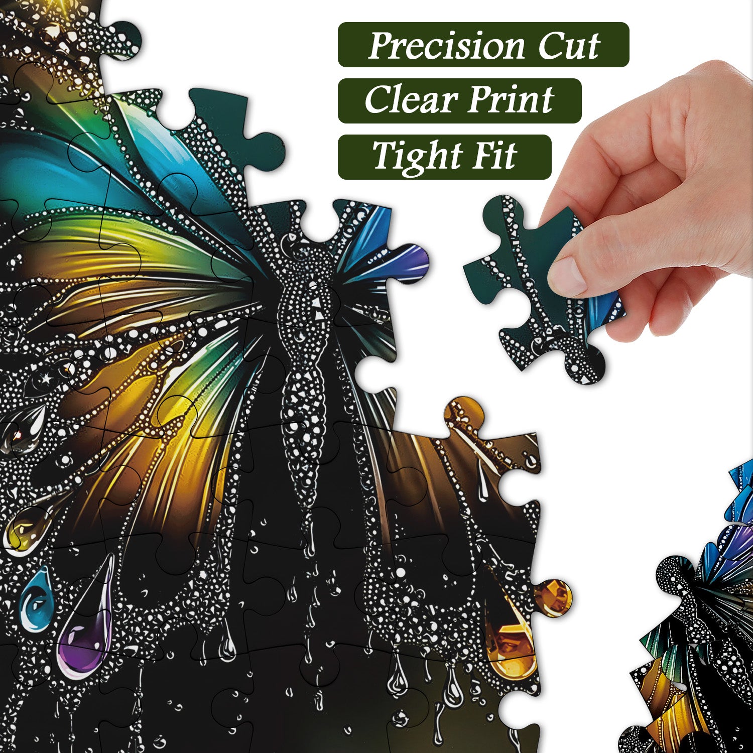 Night Butterfly Jigsaw Puzzle 1000 Pieces