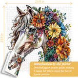 Puzzle a cavallo di fiori 1000 pezzi