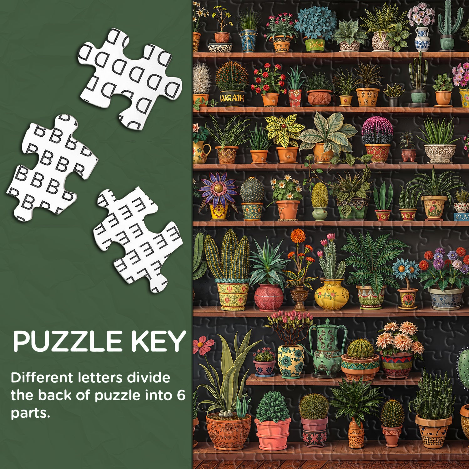 Green Plant Gallery Puzzle 1000 Stücke
