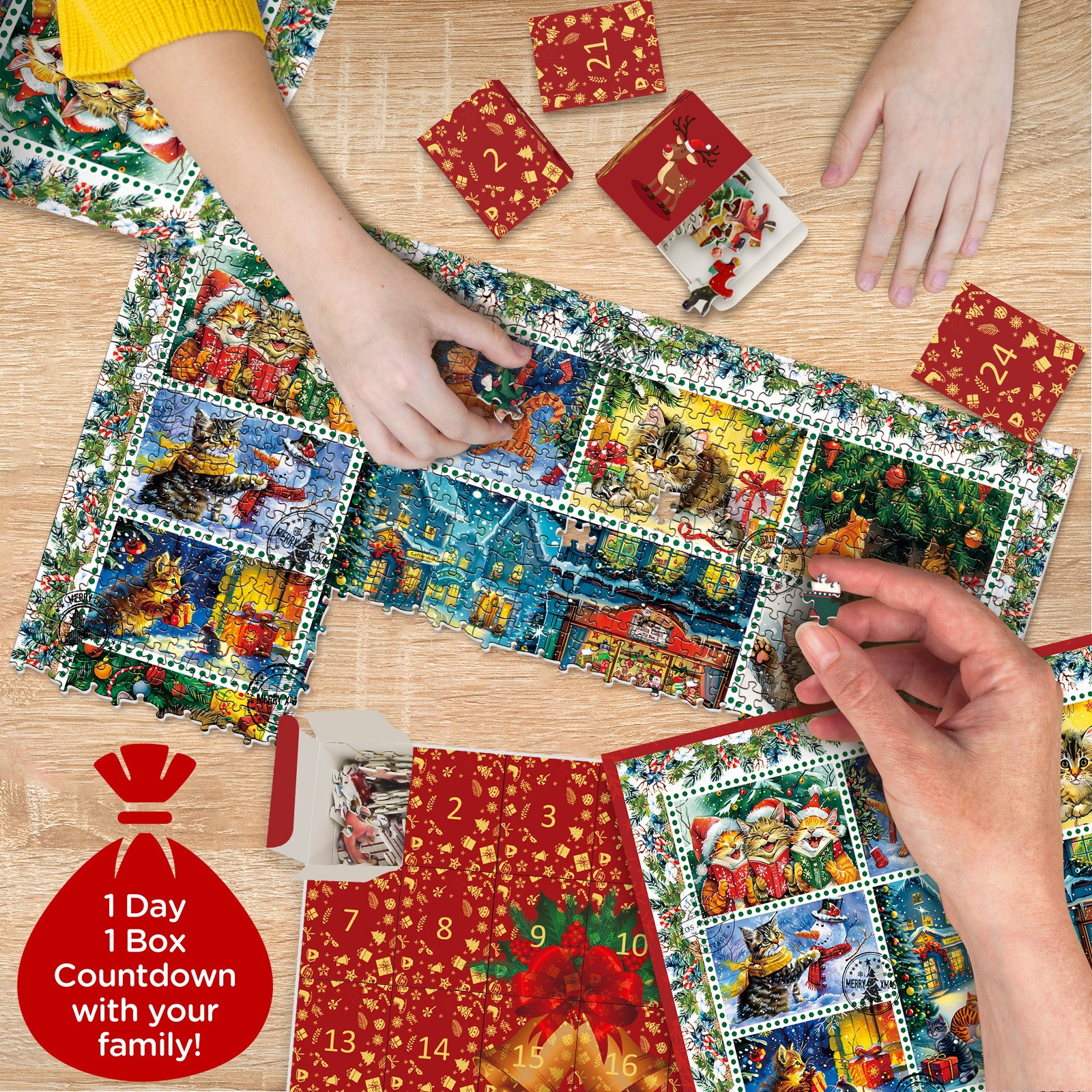 Capi di Natale puzzle puzzle 1000 pezzi